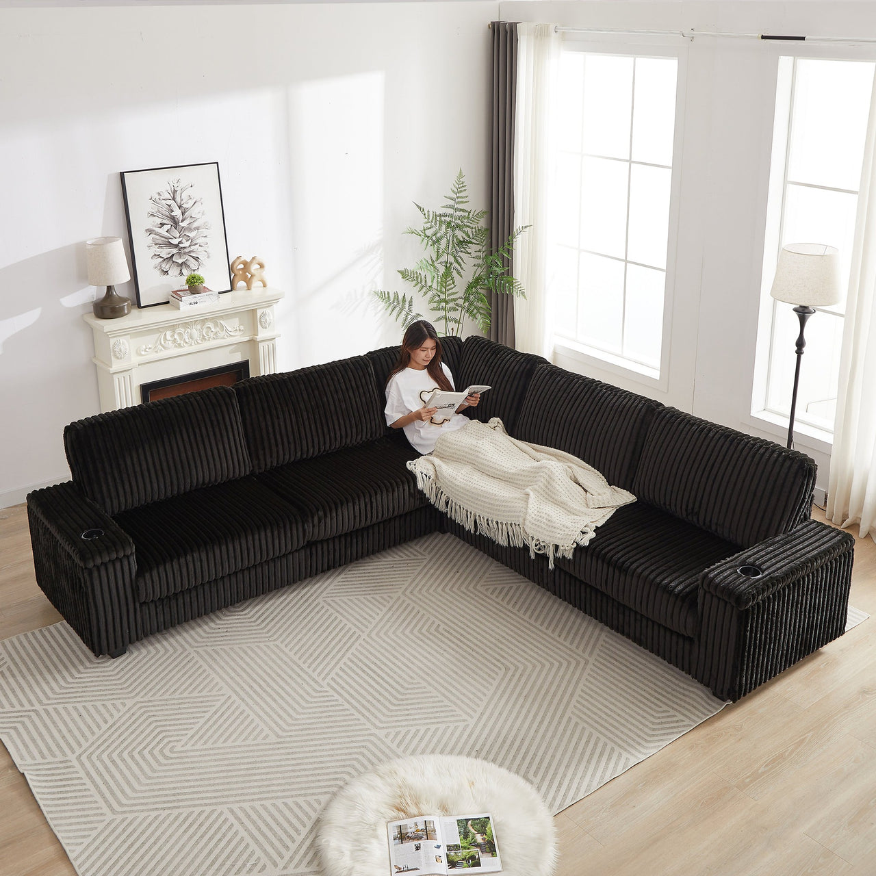 NEVAEH 110" Corner Sofa