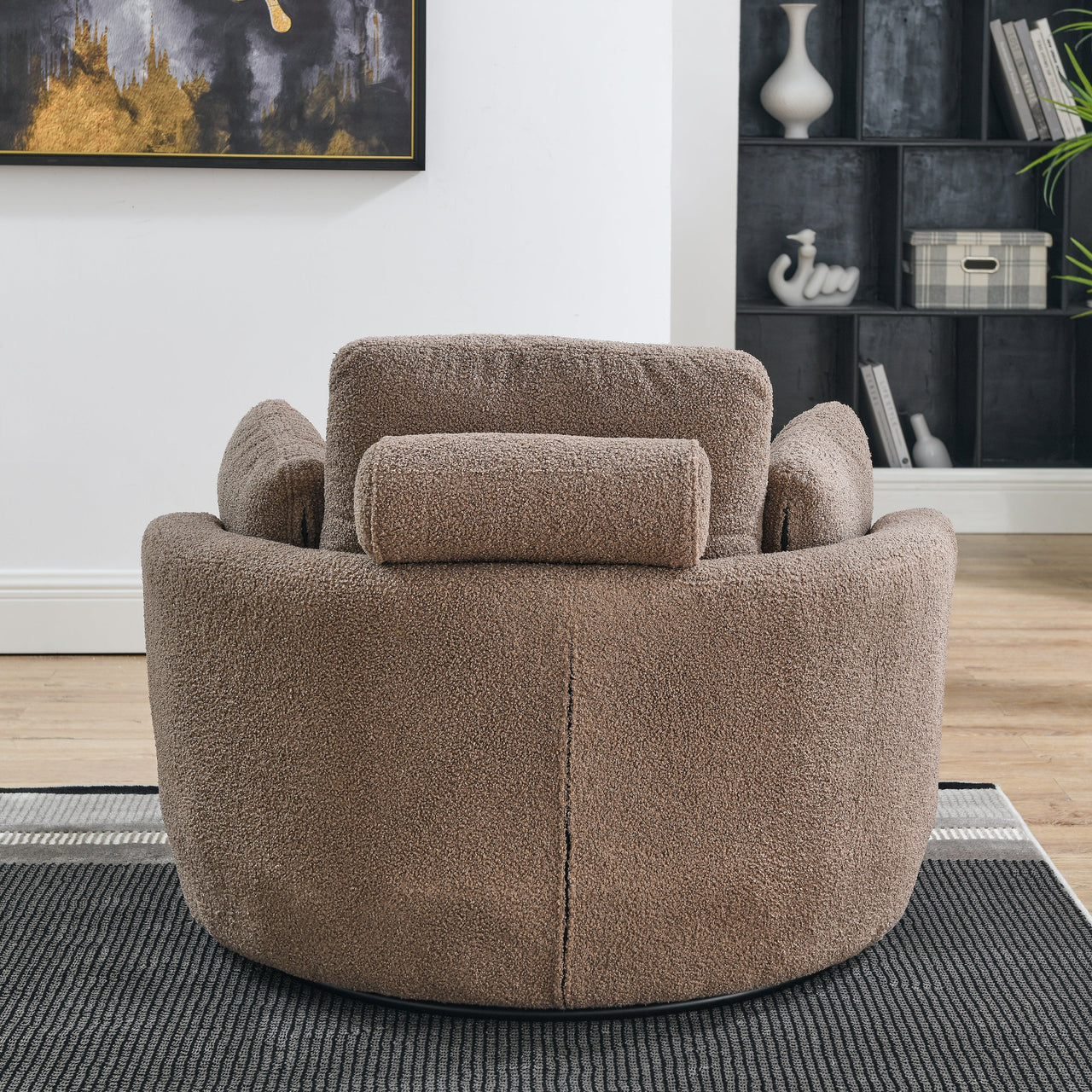 JANELLE Oversized Swivel Chair 39" Chair