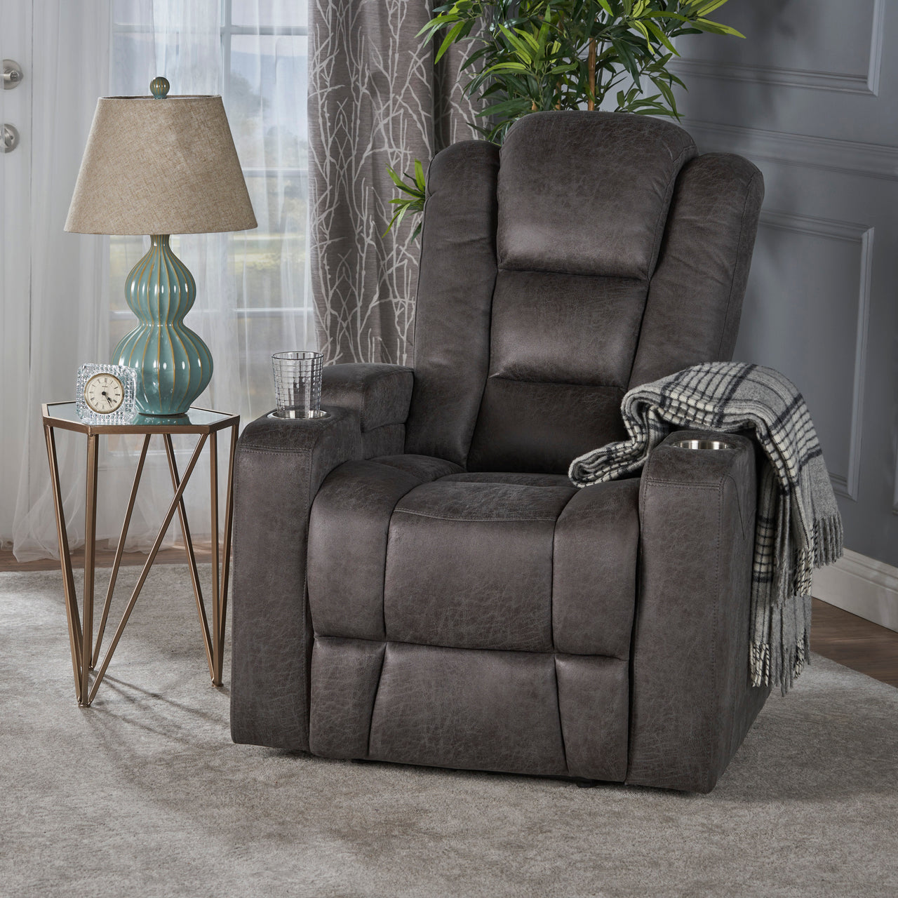 COZYLift 33" Recliner Chair with Arm Storage