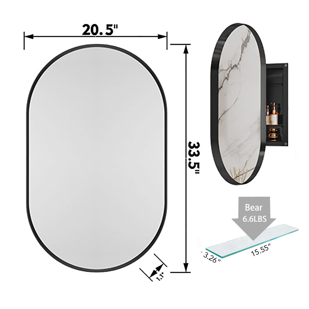 ZYNVEX 33" Wall Mirror