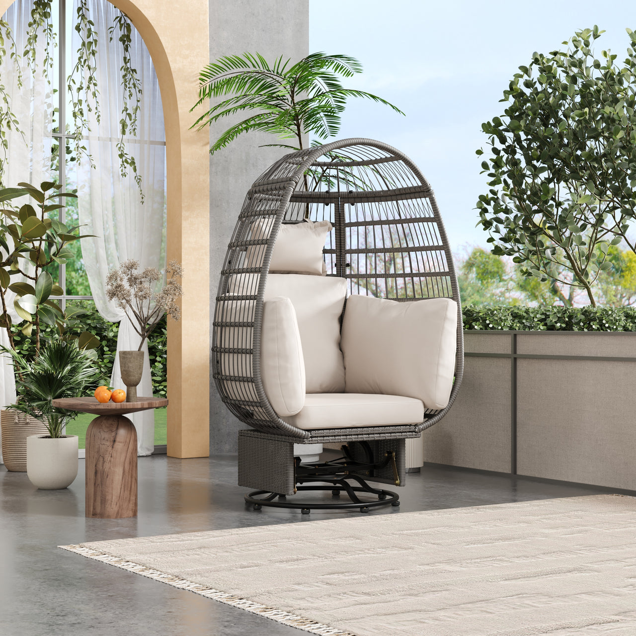 VIOLET 39" Egg Patio Chair