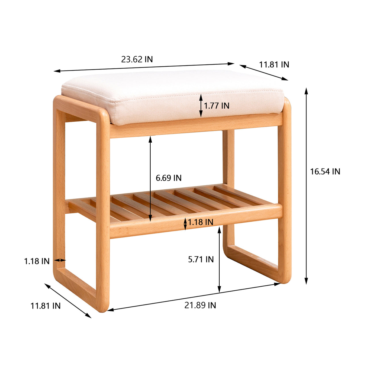 NIMBUS Shoes Wood Rack