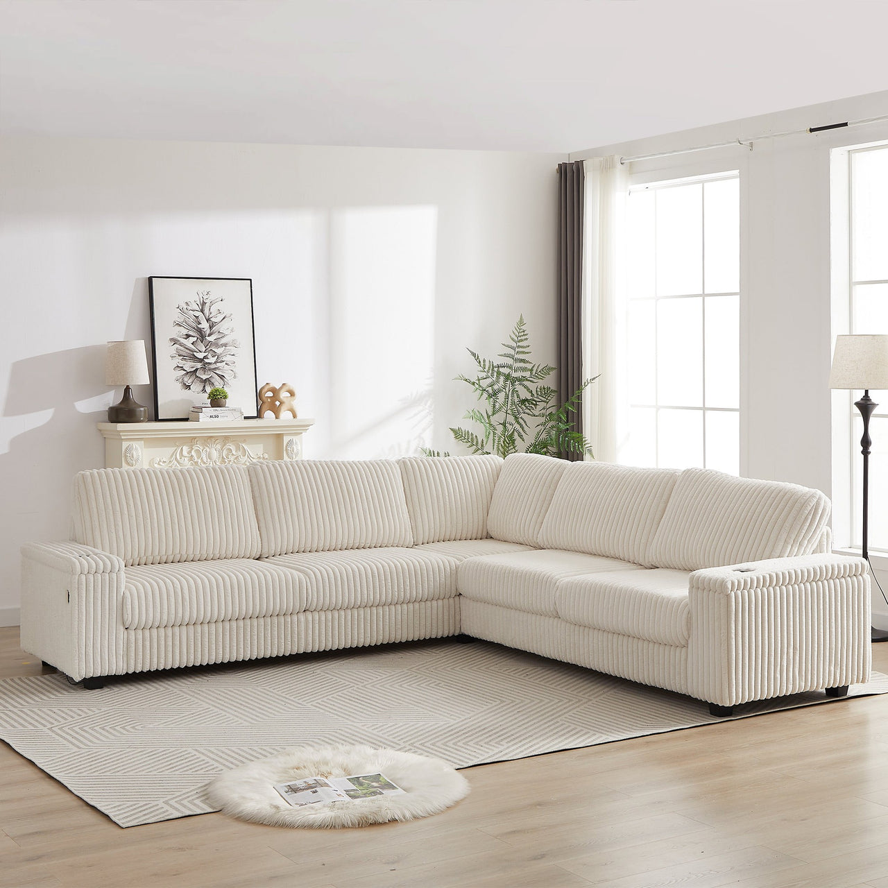 NEVAEH 110" Corner Sofa