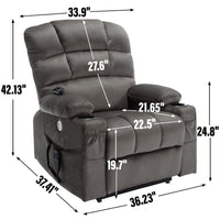 Thumbnail for COZYLift Recliner with Heat Massage - 6602 L