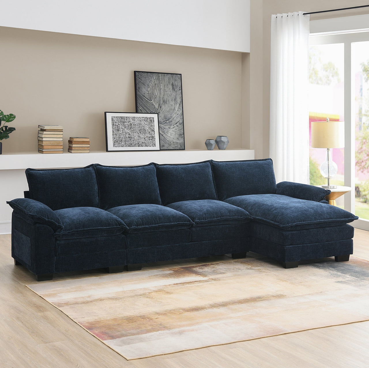 KRYNIX 118" Sectional Sofa