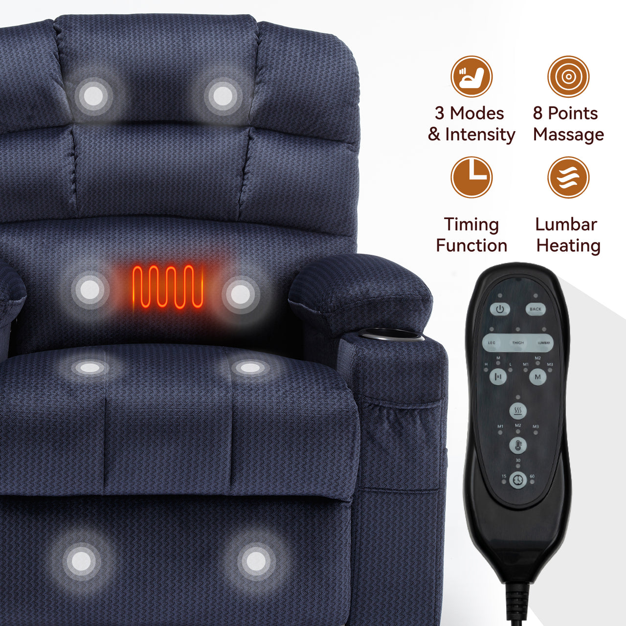 COZYLift Recliner with Heat Massage - 6602 L