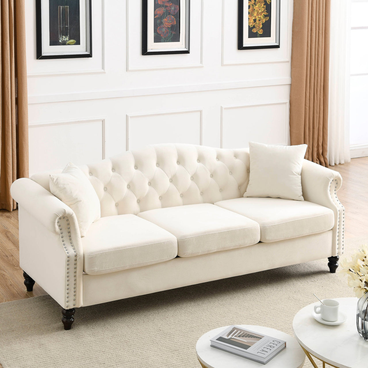 SYLVIE 80" Sofa Set