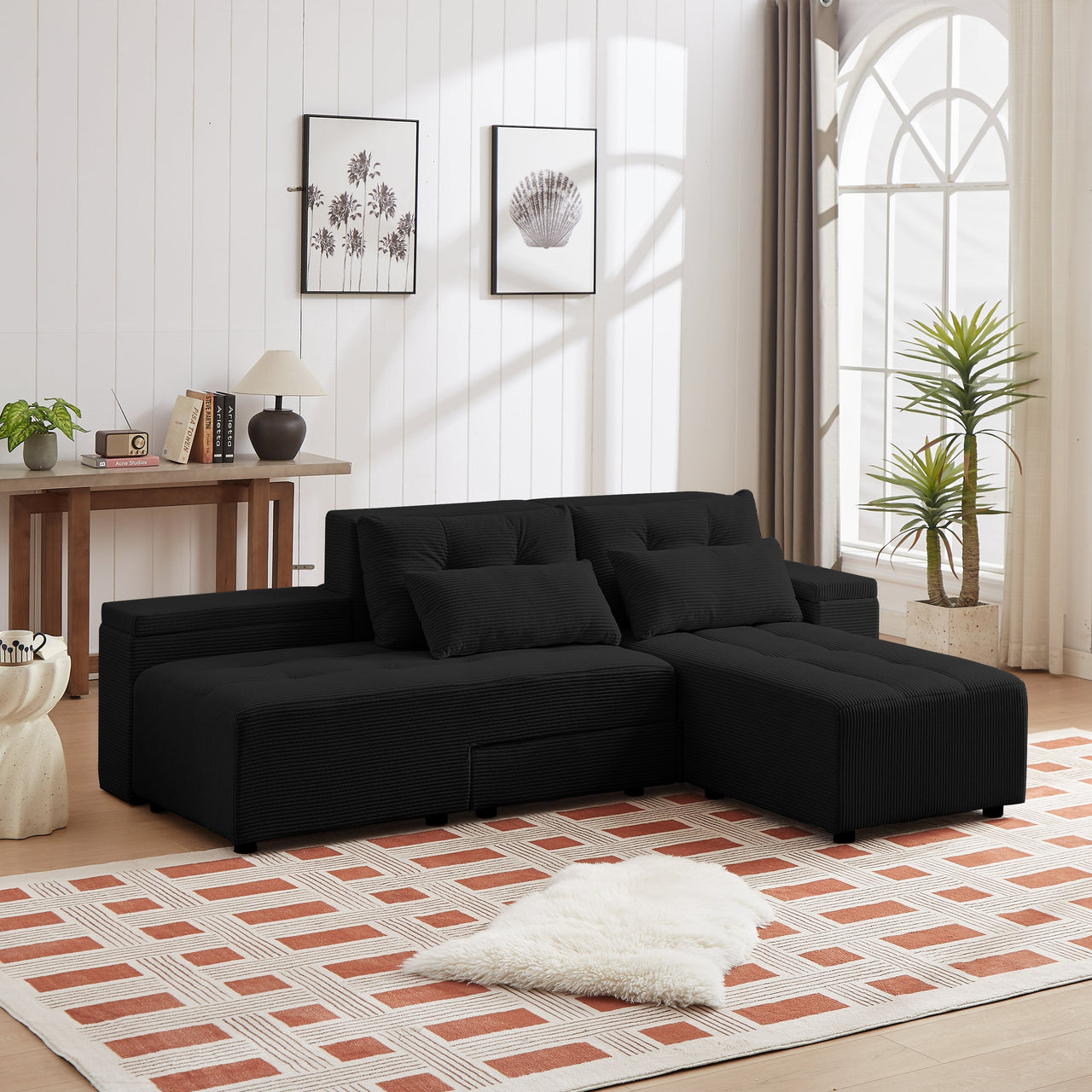 ZINNIA Convertible 3 in 1 Sleeper Sofa