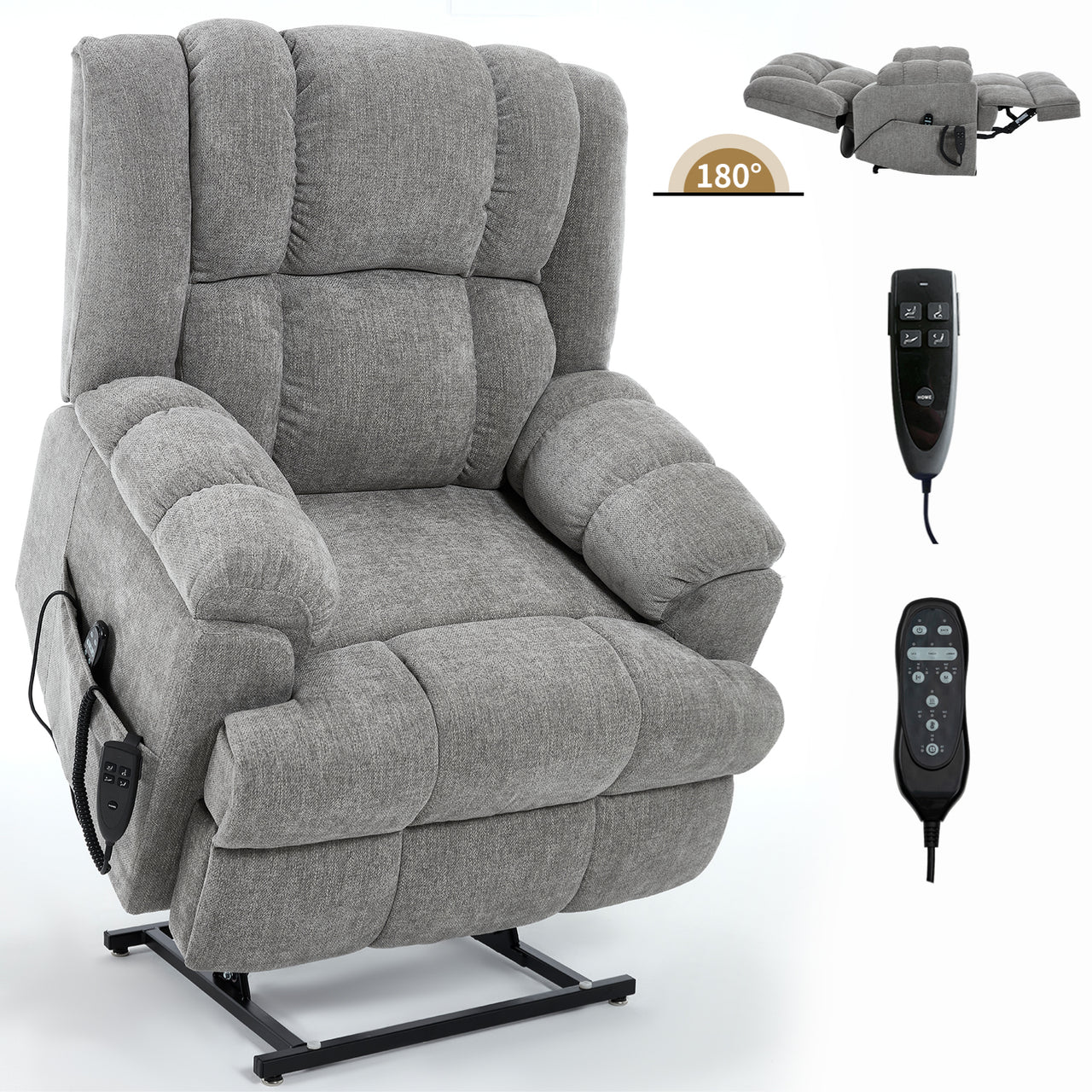 COZYLift 38" Recliner with Heat Massage - 8500 XL