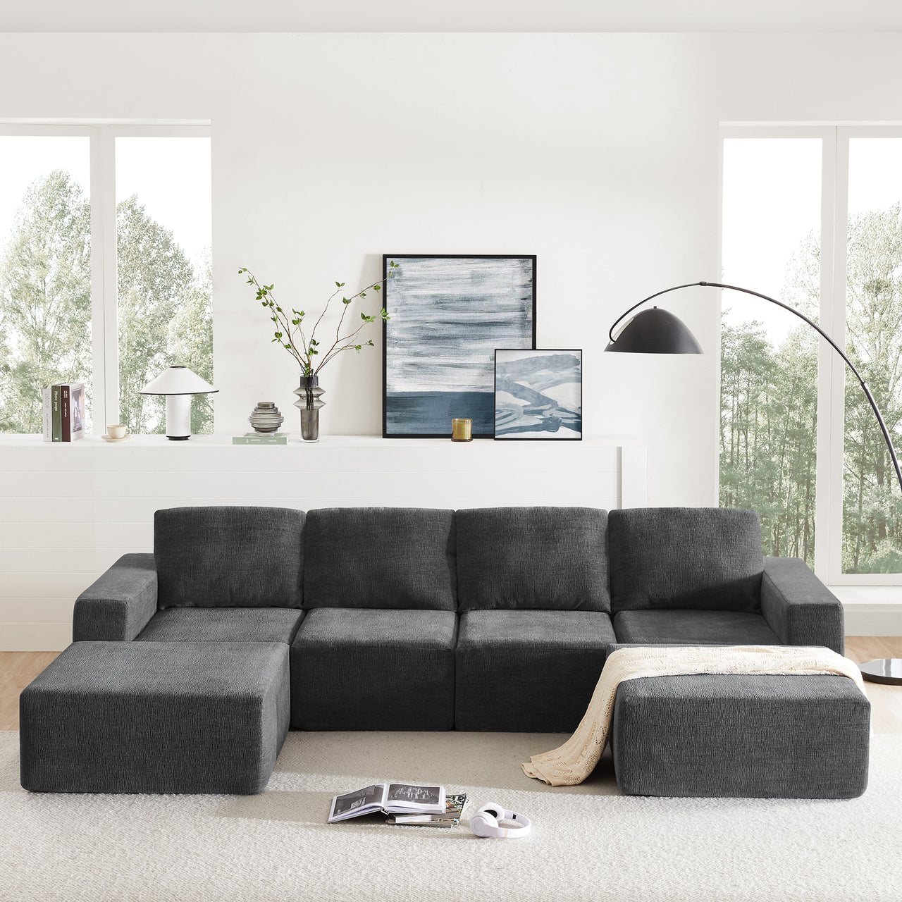 MAVYON 110" Sectional Sofa