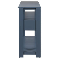 Thumbnail for U_STYLE Modern Console Table Sofa Table for Living Room with 4 Drawers and 2 Shelves
