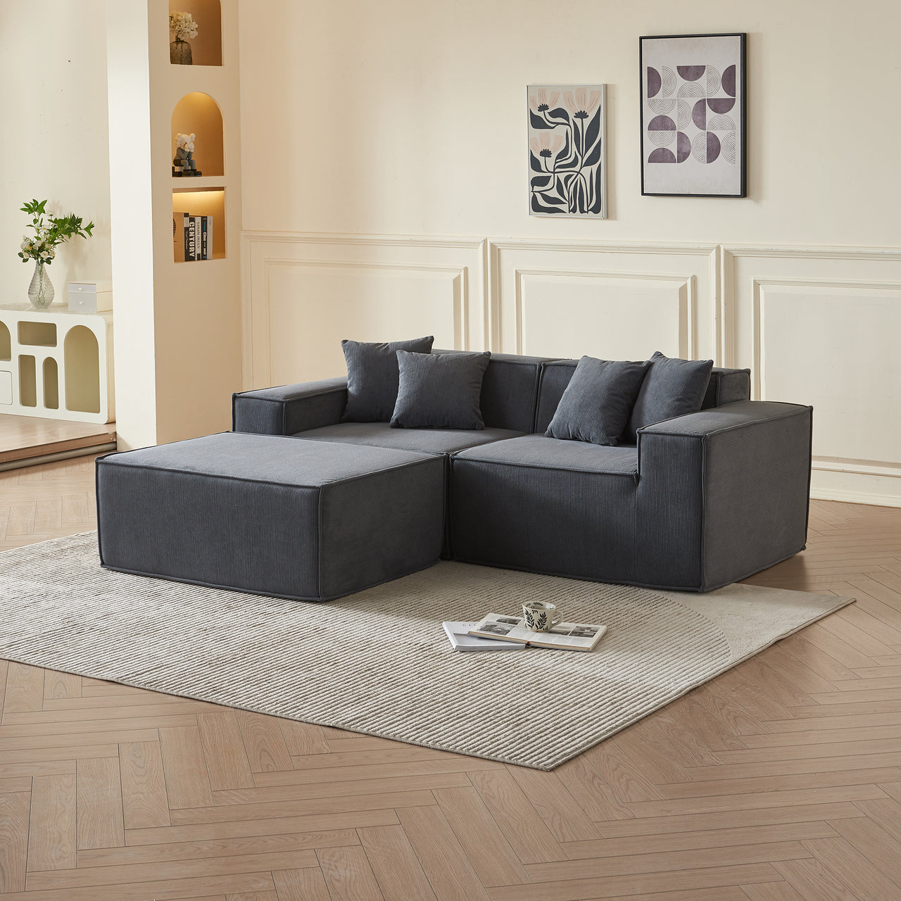 EDEN Corduroy Modular Sectional