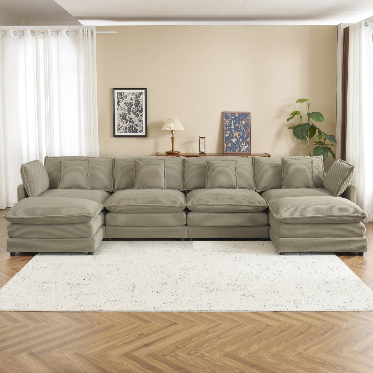 ZENVORIS 150" Sectional Sofa