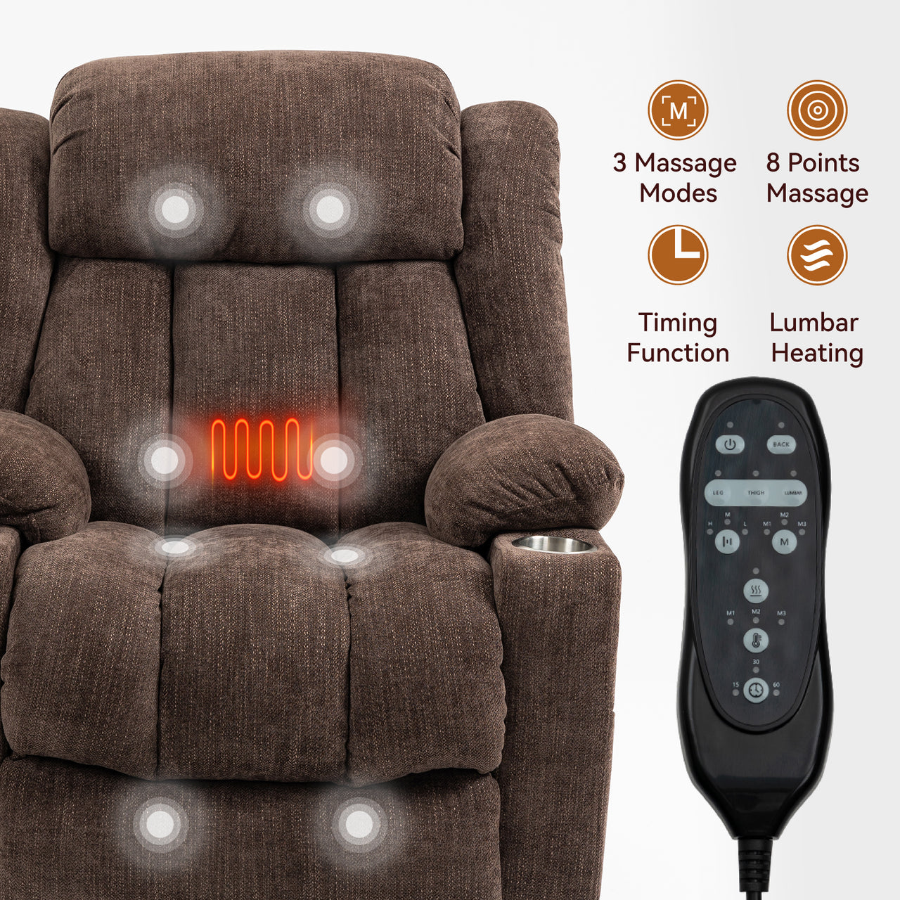 COZYLift Recliner with Heat Massage - 6317 L