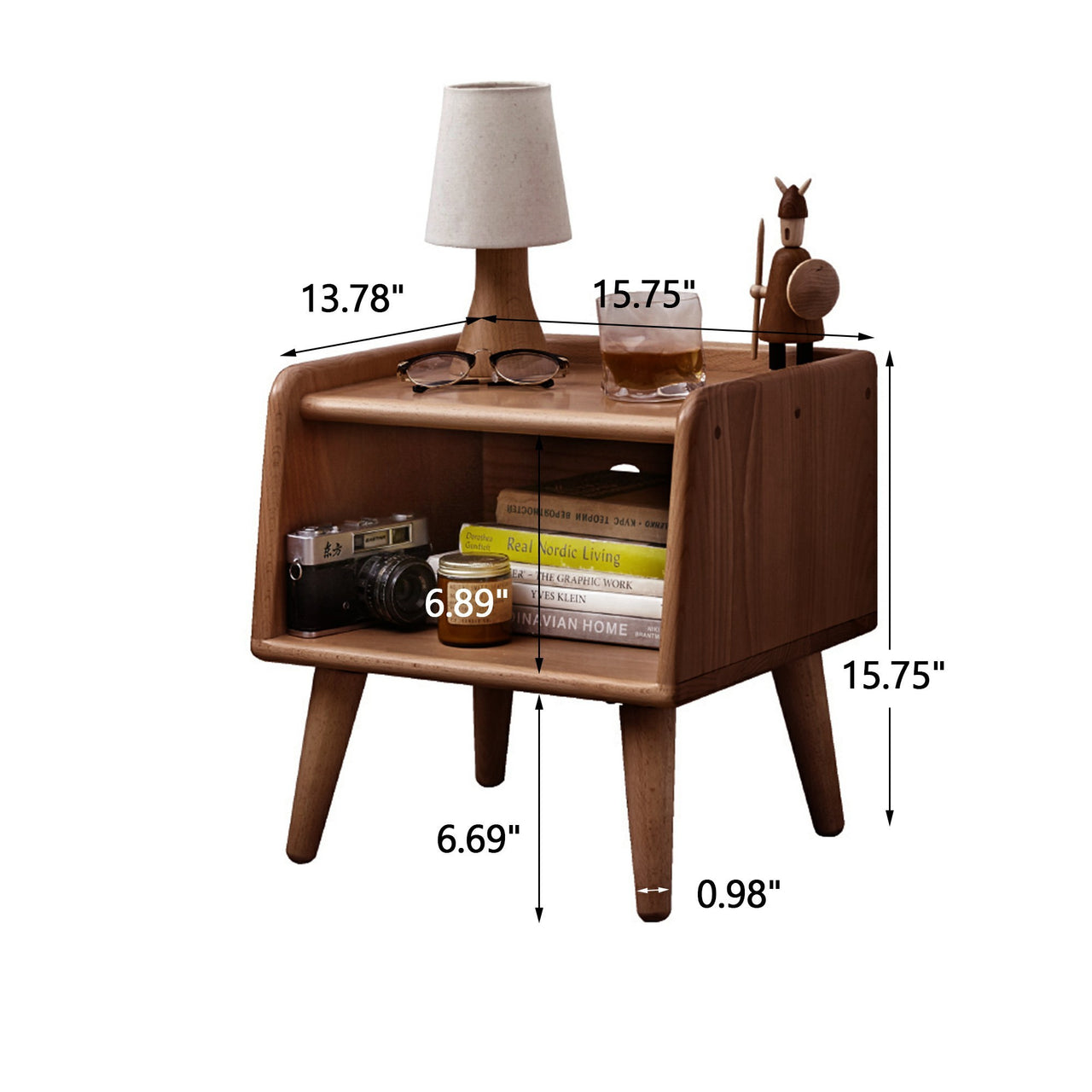 FROSTIX Wood Nightstand