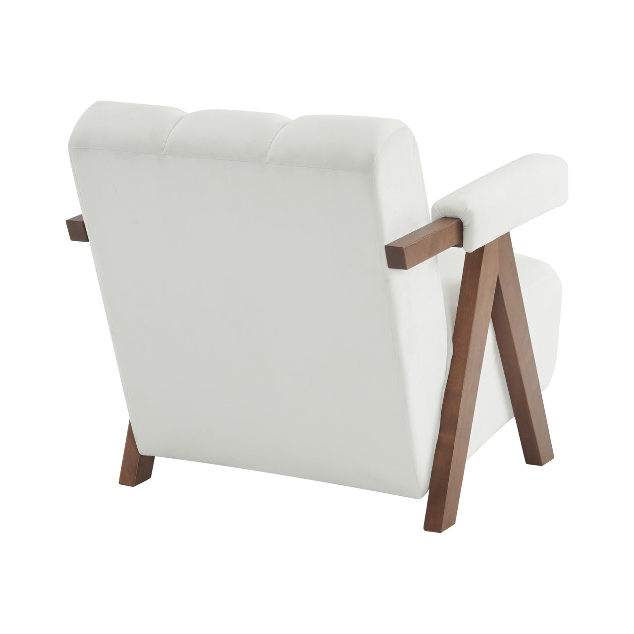 CALYPSO Modern Chair - Ivory Velvet