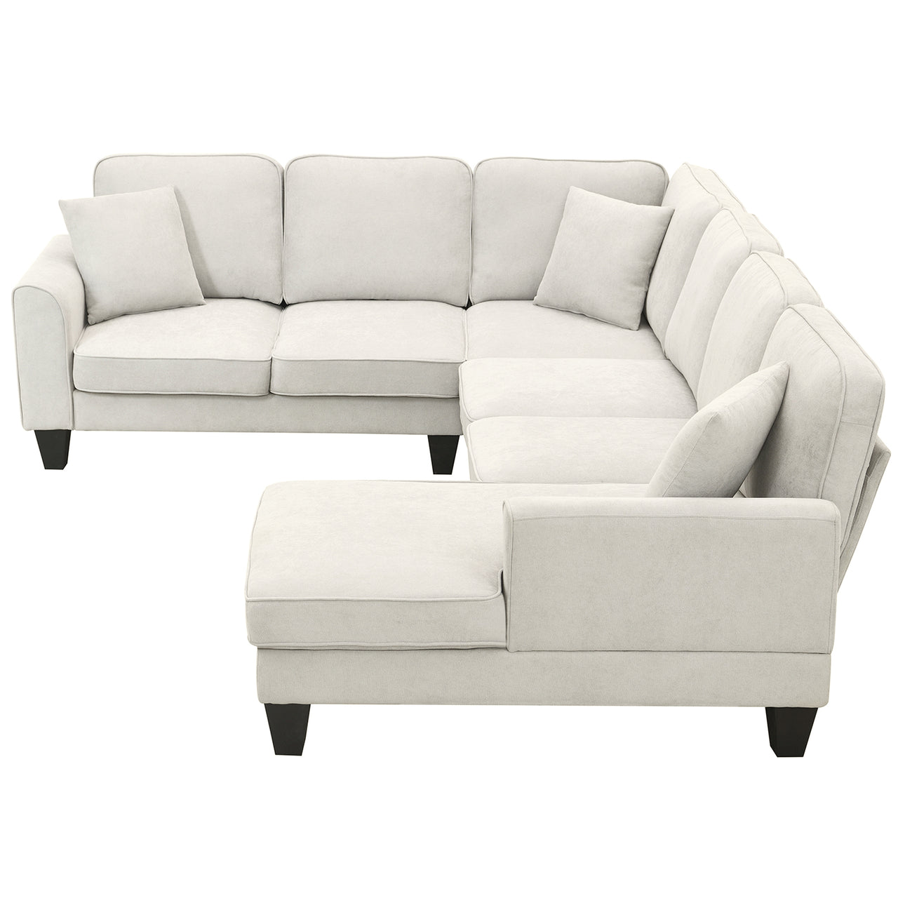 JORIVA 108" Sectional Sofa