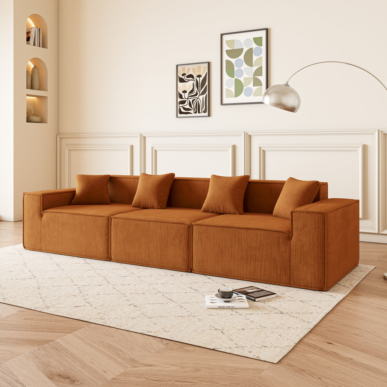 EDEN Corduroy Modular Sectional