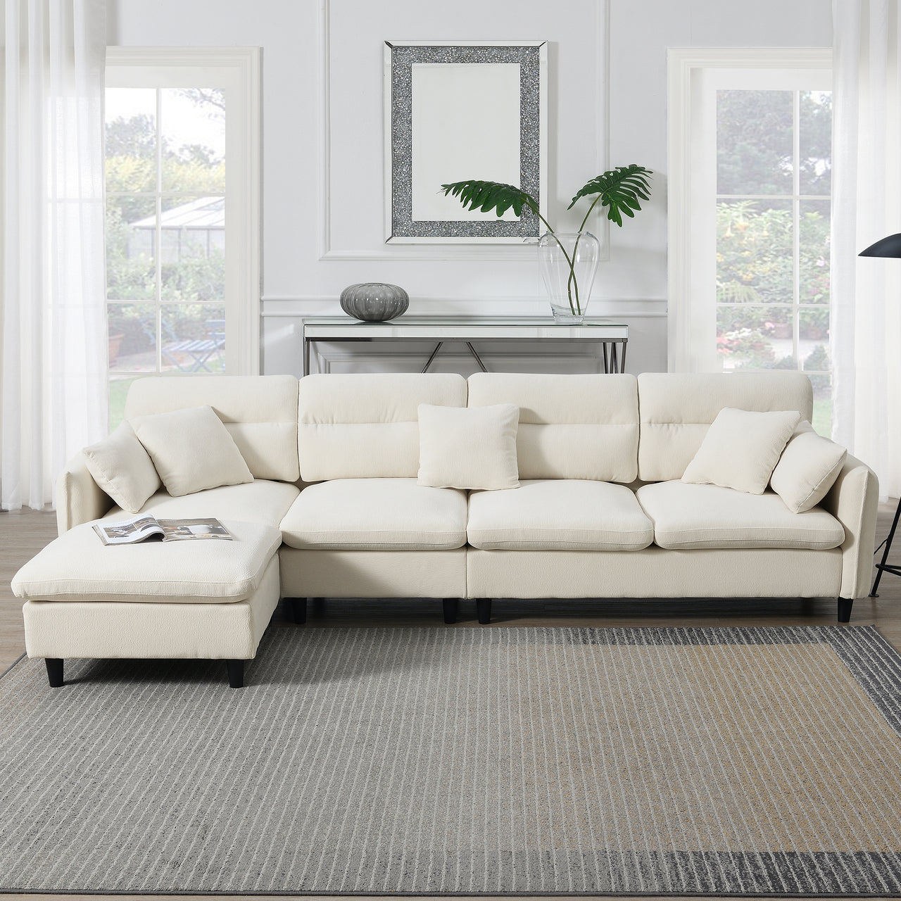 LUMOVAR 110" Sectional Sofa