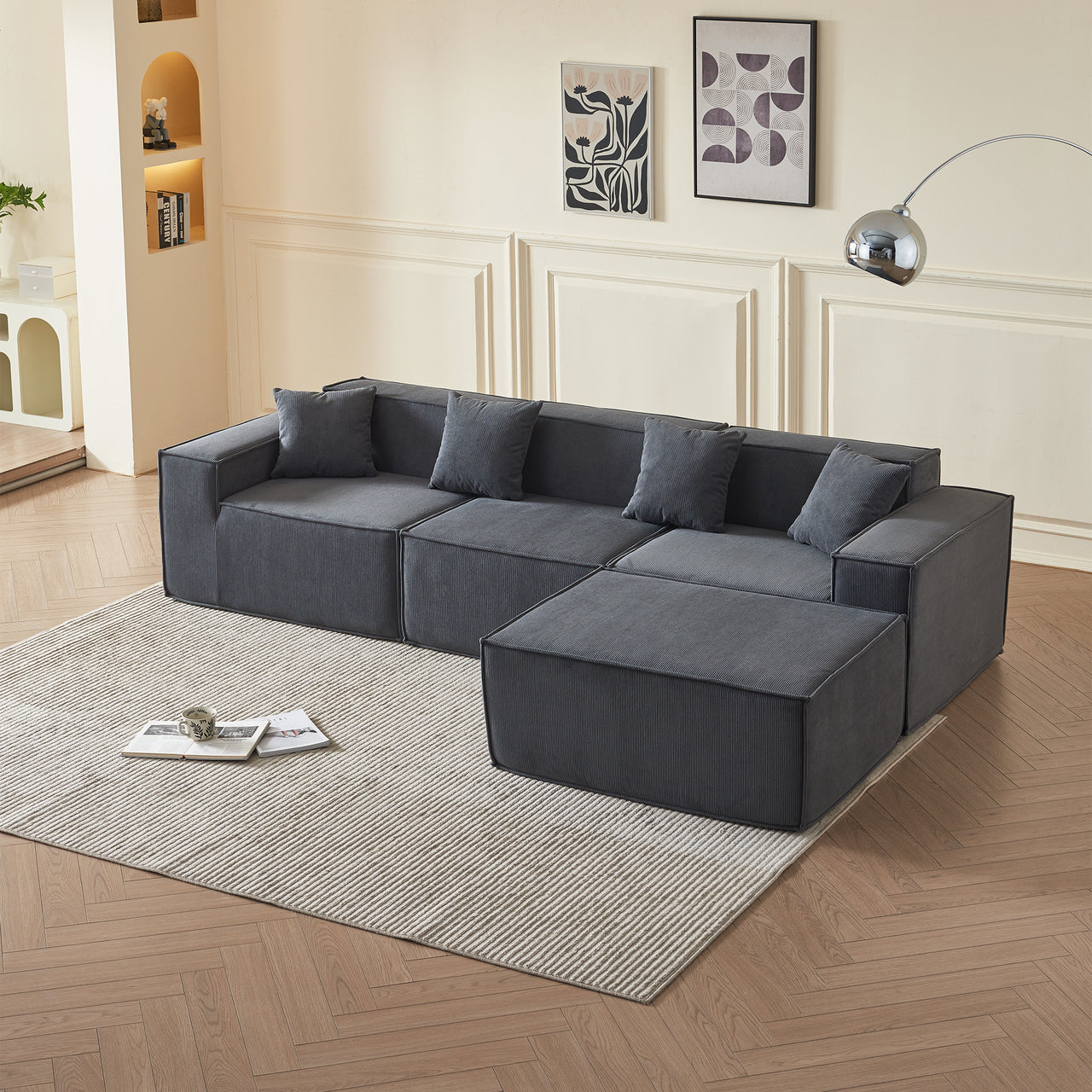 EDEN Corduroy Modular Sectional