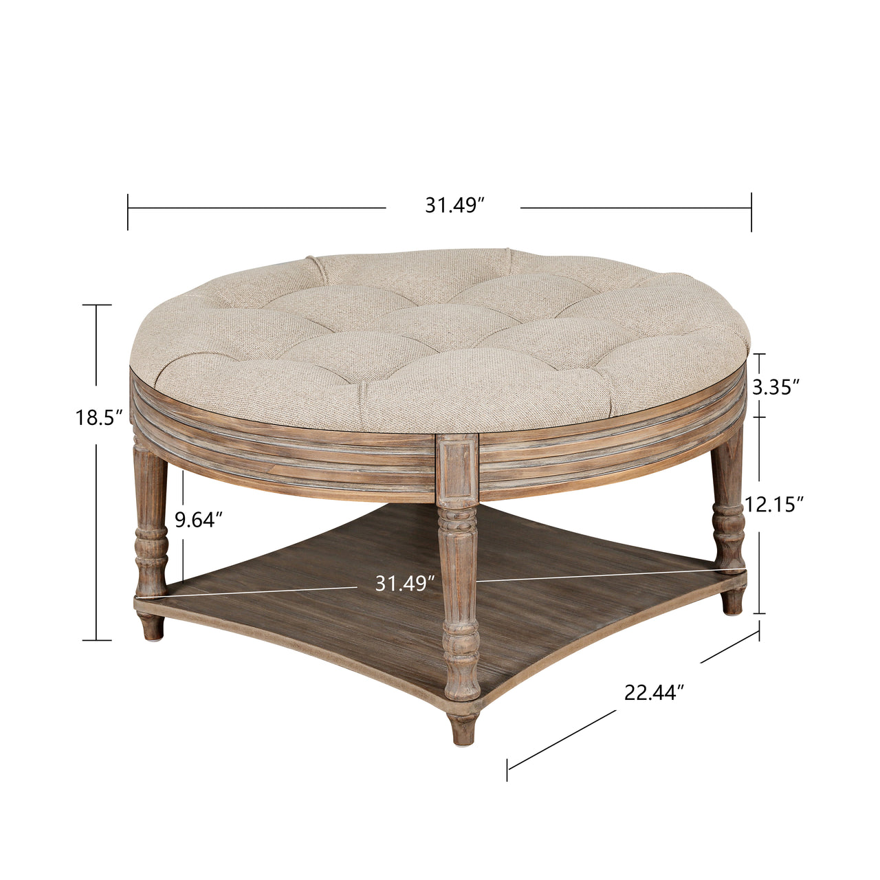 VELTIX 31" Coffee Table