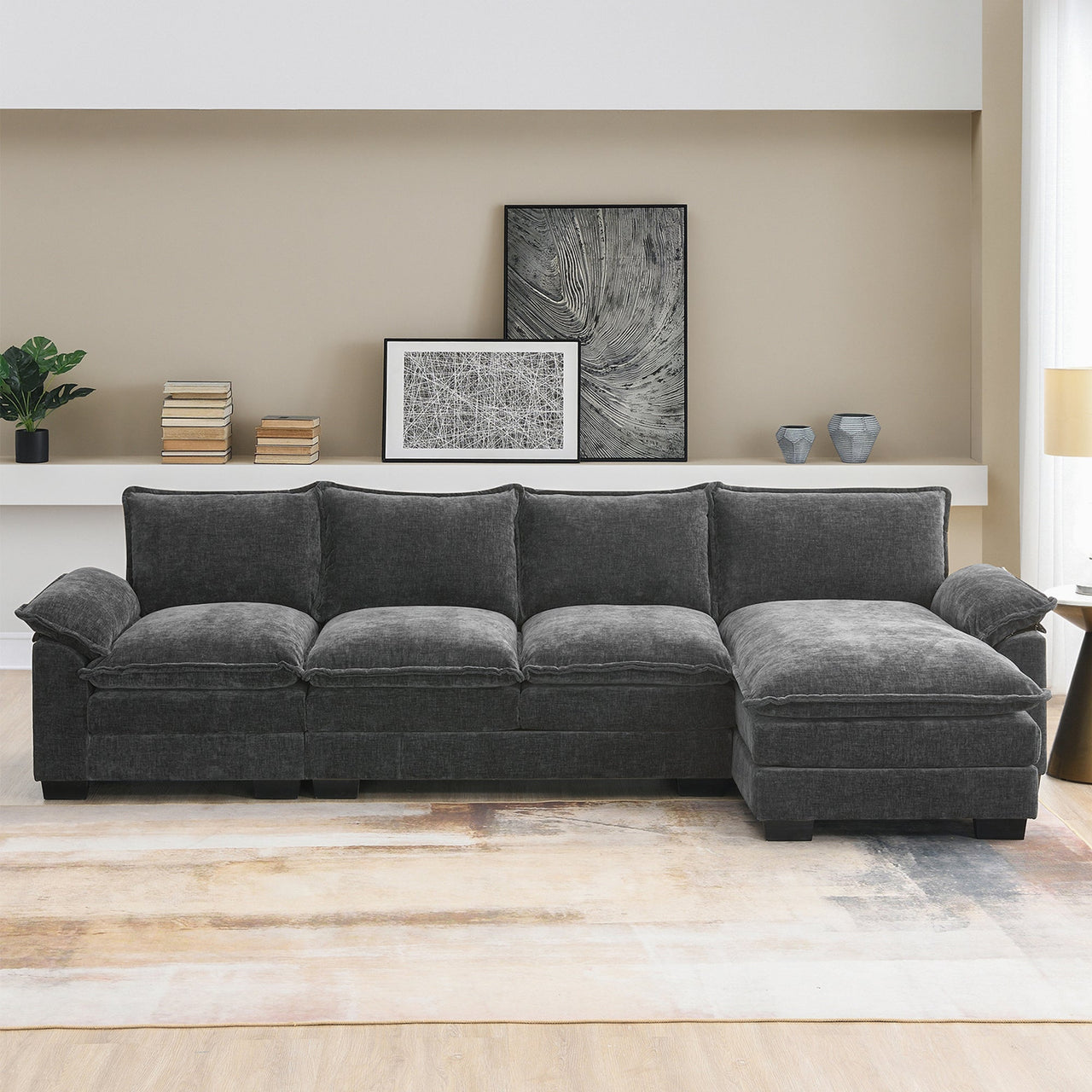 KRYNIX 118" Sectional Sofa