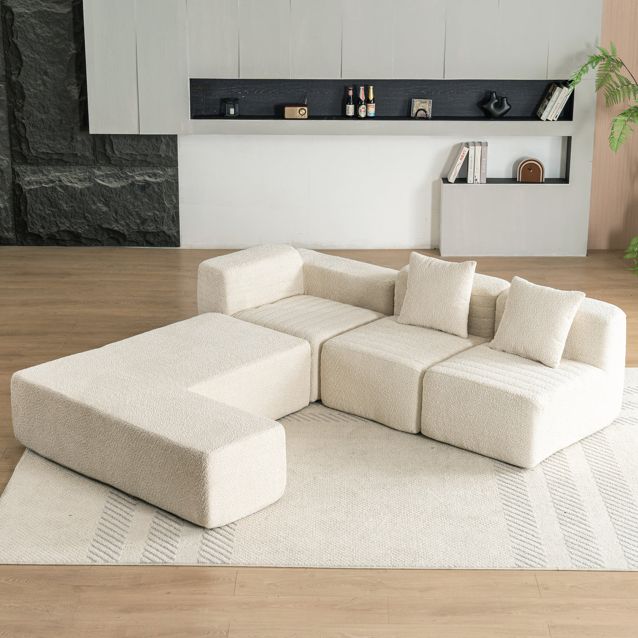 MORVIXA 117" Sectional Sofa