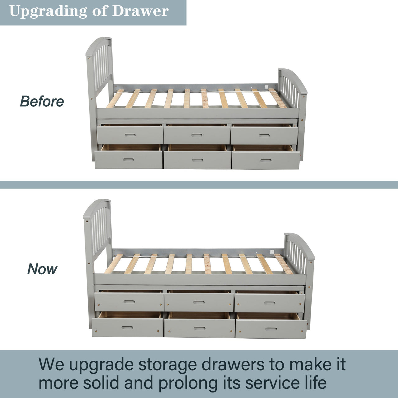 NOLVEX 79" Wood Bed