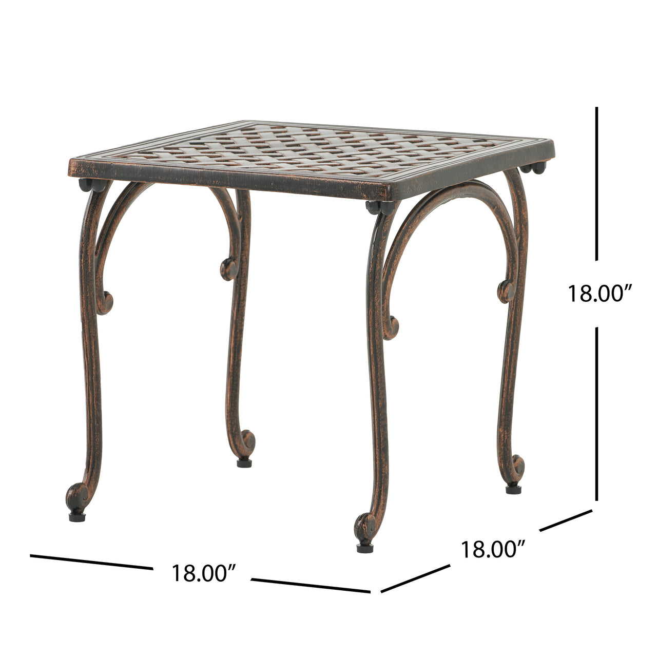 VYLNEXA 18" Outdoor End Table