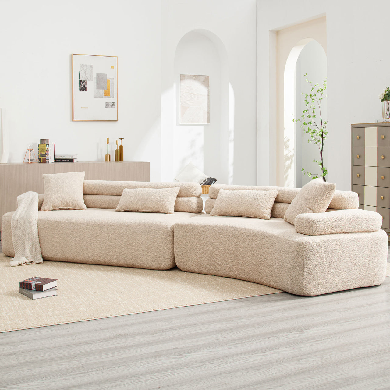 VORDEXI 134" Sectional Sofa