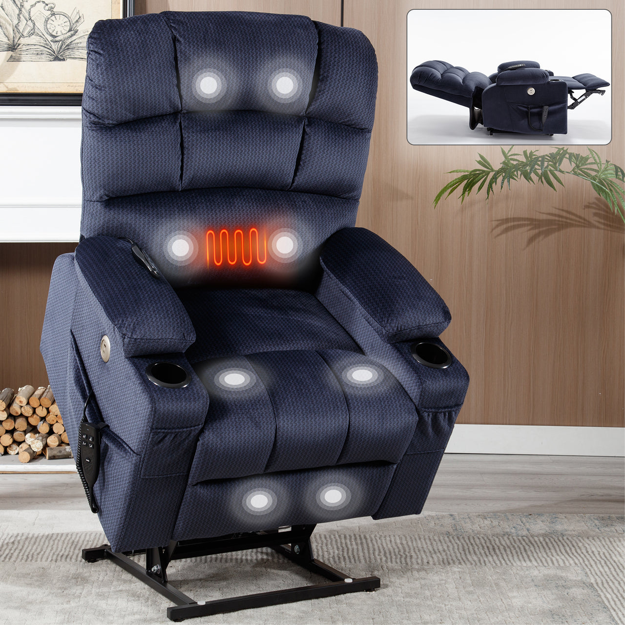 COZYLift Recliner with Heat Massage - 6602 L