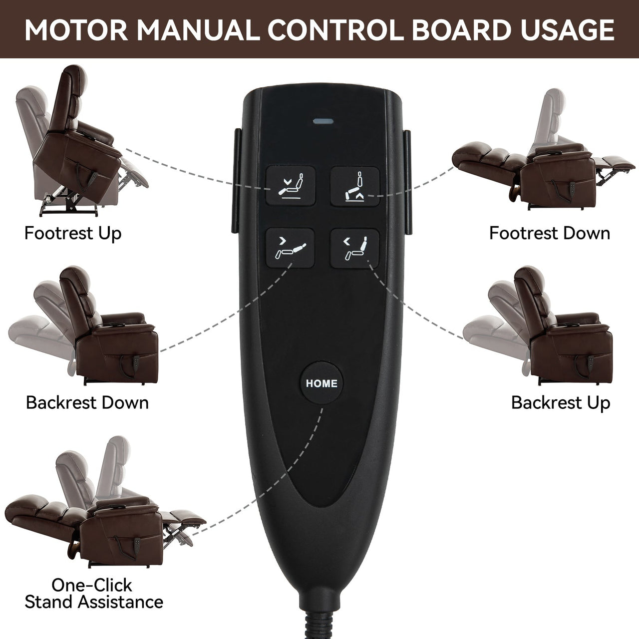 COZYLift 35" Recliner with Heat Massage - 7880