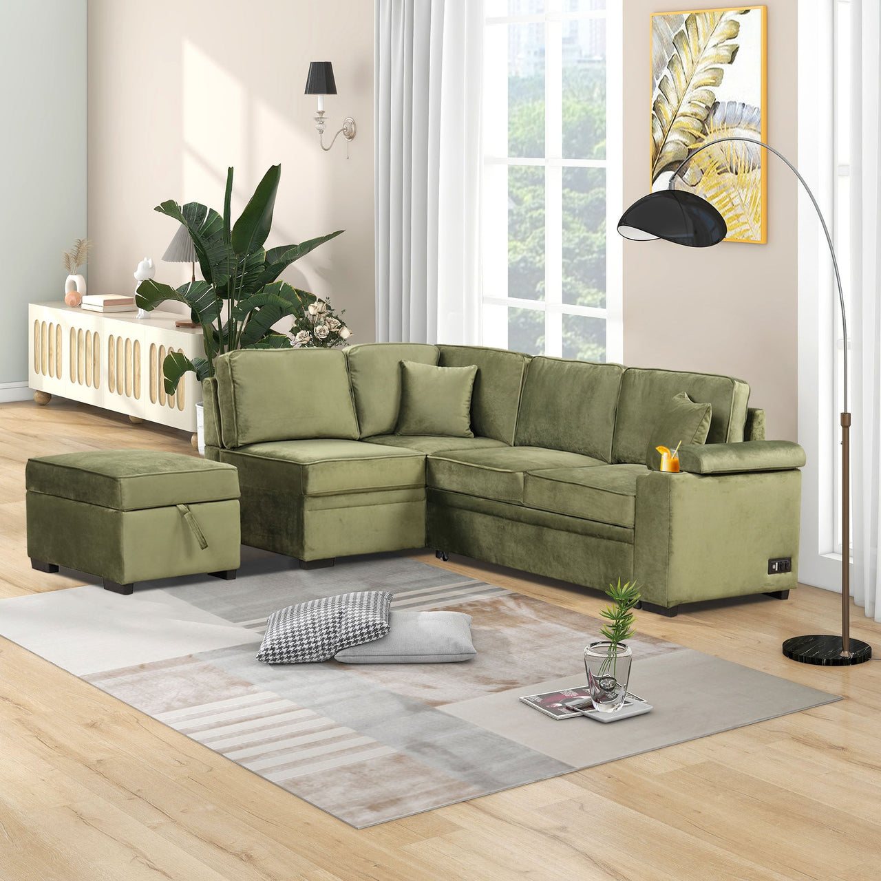 CYNTRA 85" Sectional Sofa