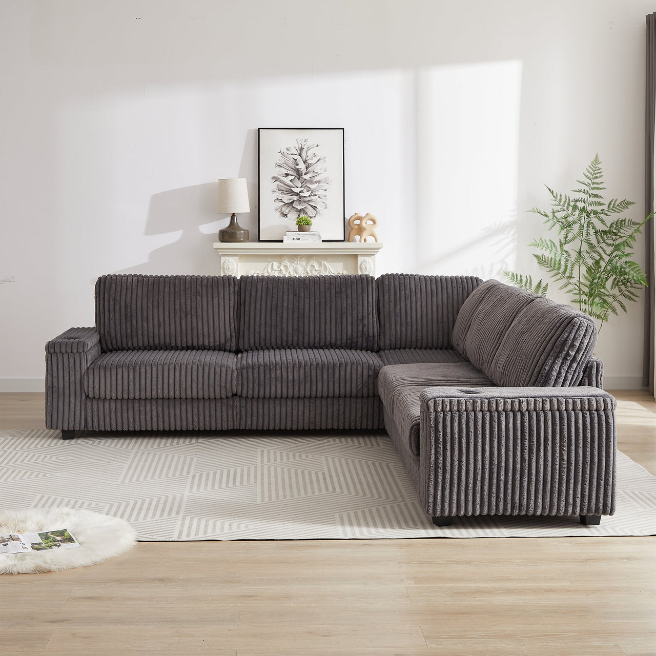 NEVAEH 110" Corner Sofa