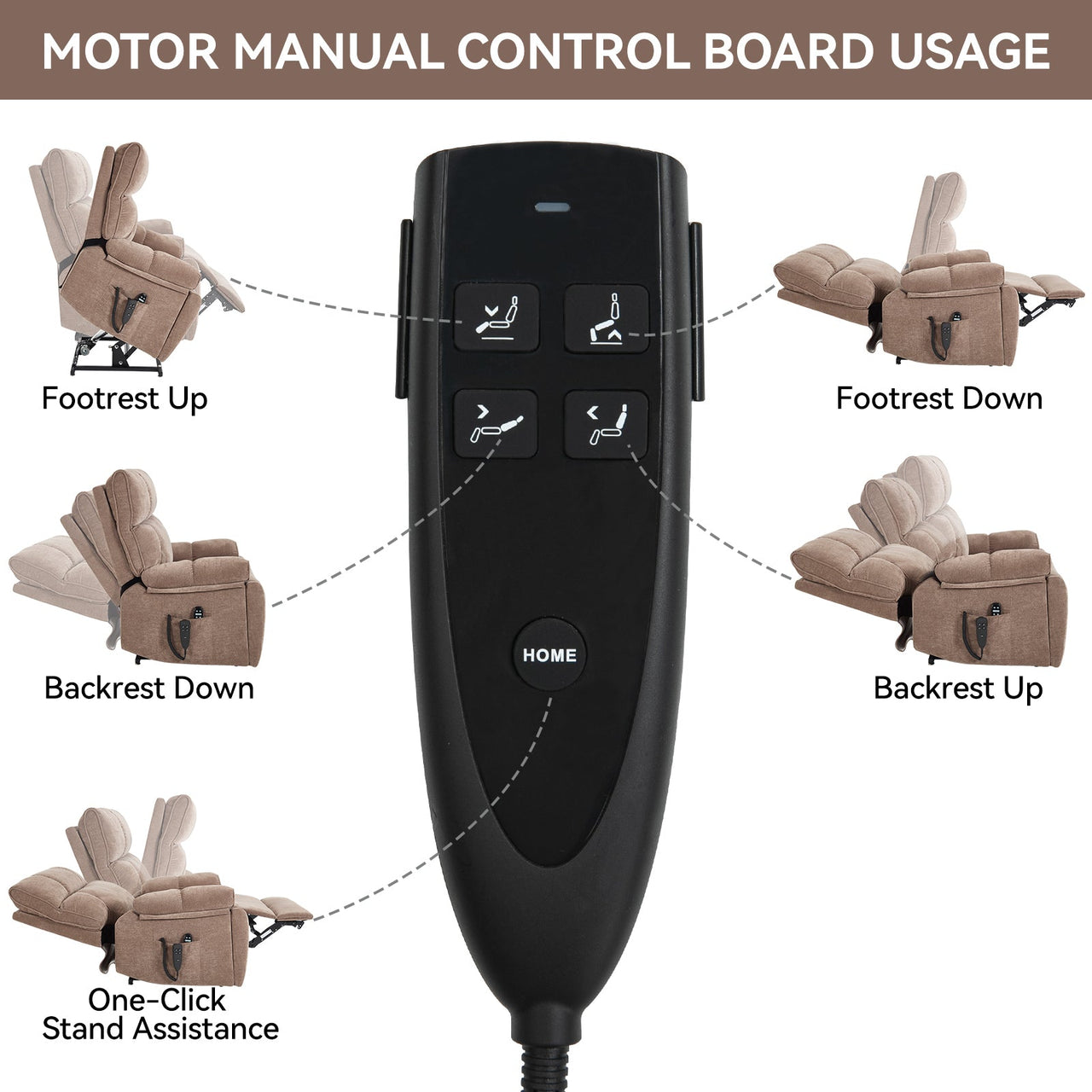 COZYLift 41" Recliner with Heat Massage - 0243