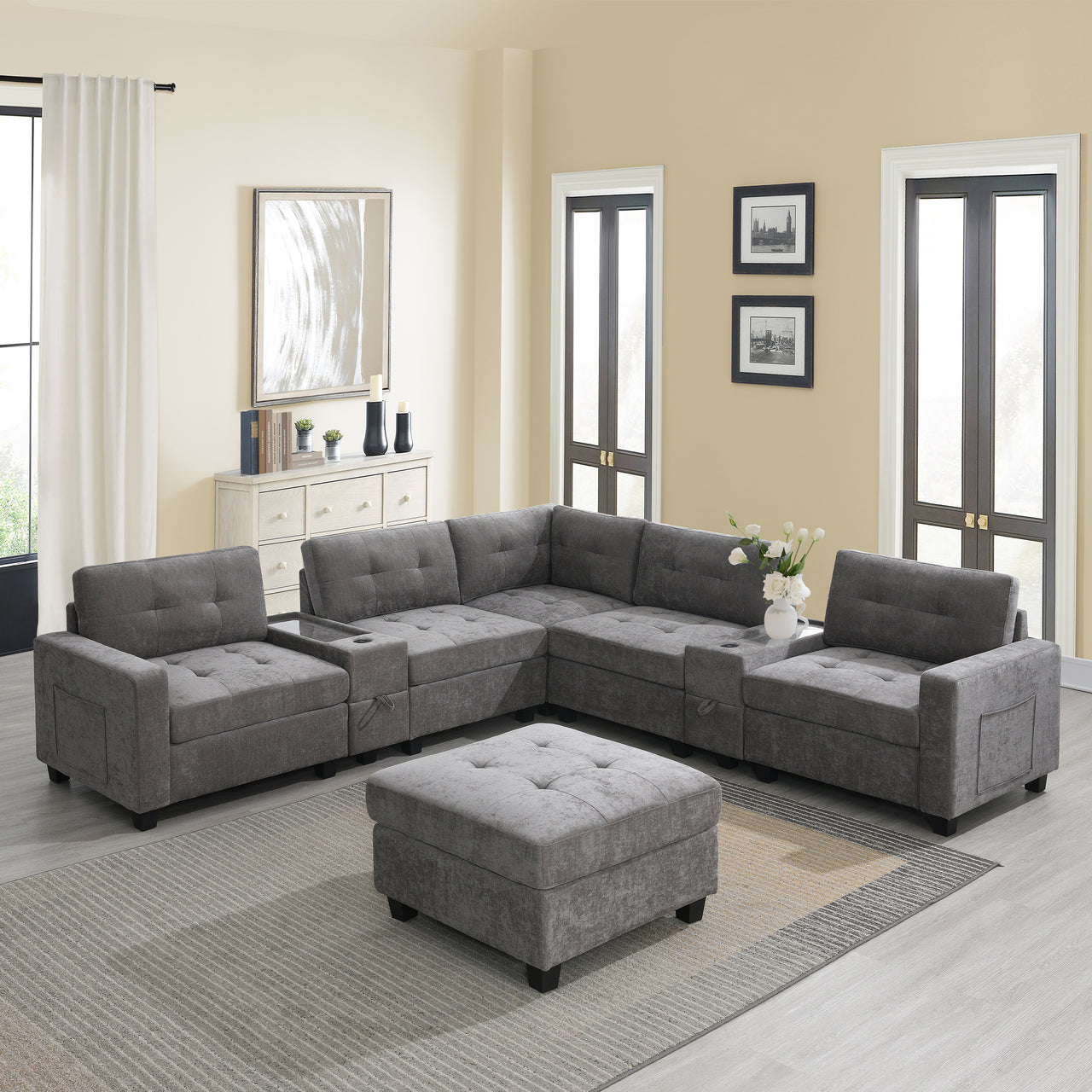 GLAVOR 104'' Sectional Sofa