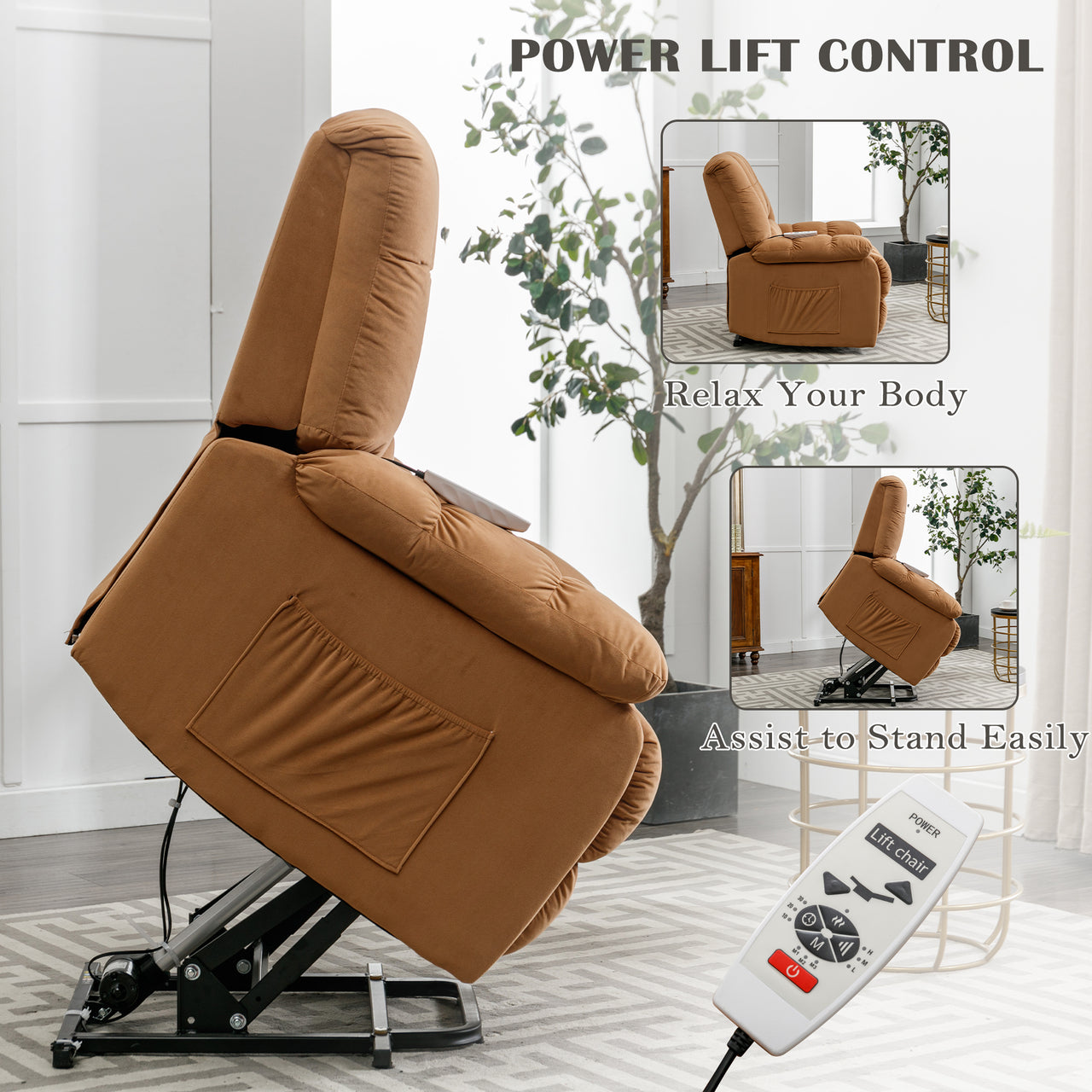 VORIAN 33" Recliner Chair with Heat Massage