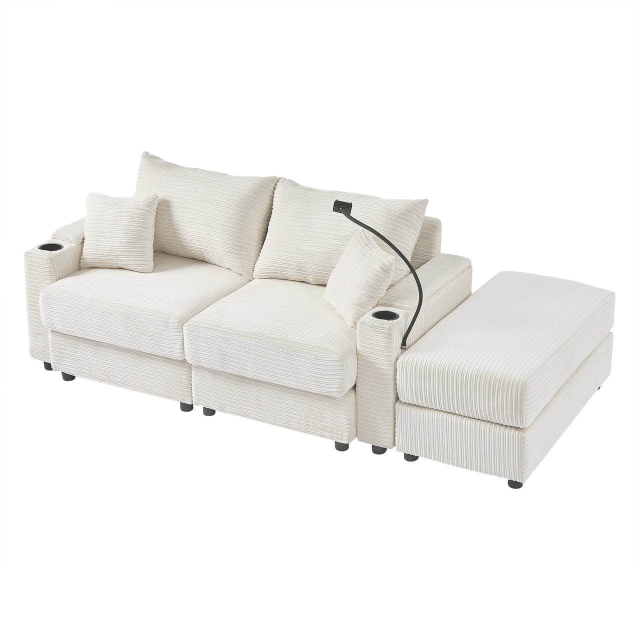 INOVAR 73" Sectional Sofa