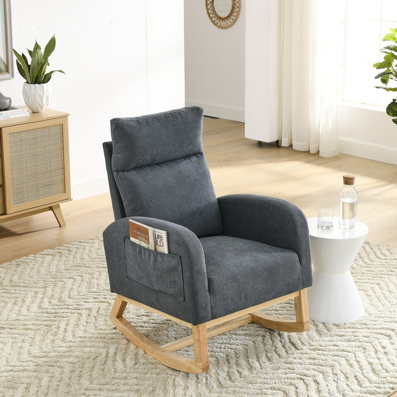 ALPINE 27.6" Modern Rocking Chair