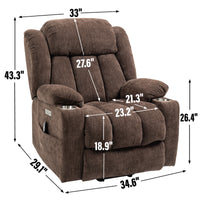 Thumbnail for COZYLift Recliner with Heat Massage - 6317 L