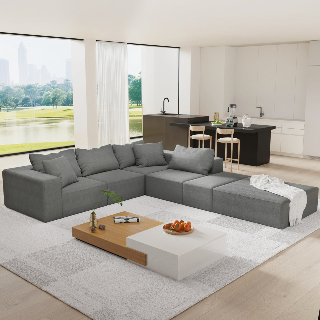 EVELYN 132" Sectional Sofa