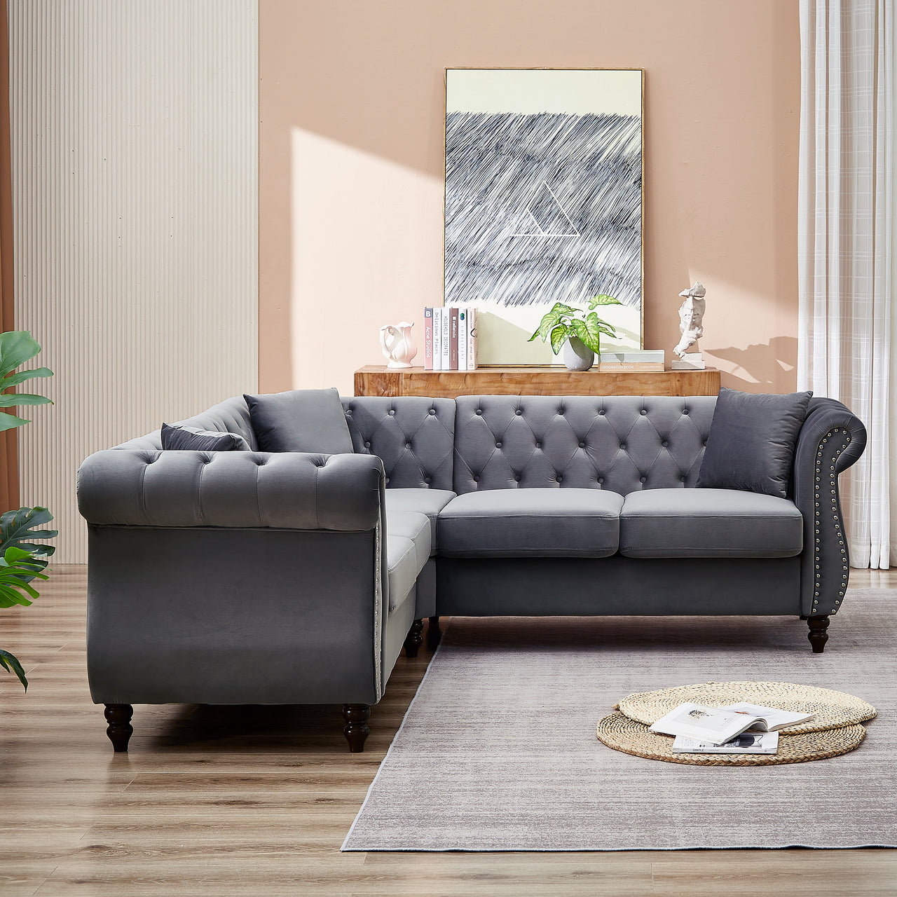 ROSALIND 83" Corner Sofa