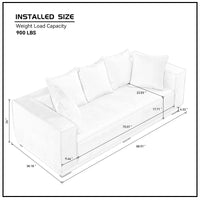 Thumbnail for MIRA 3-Seaters Sofa