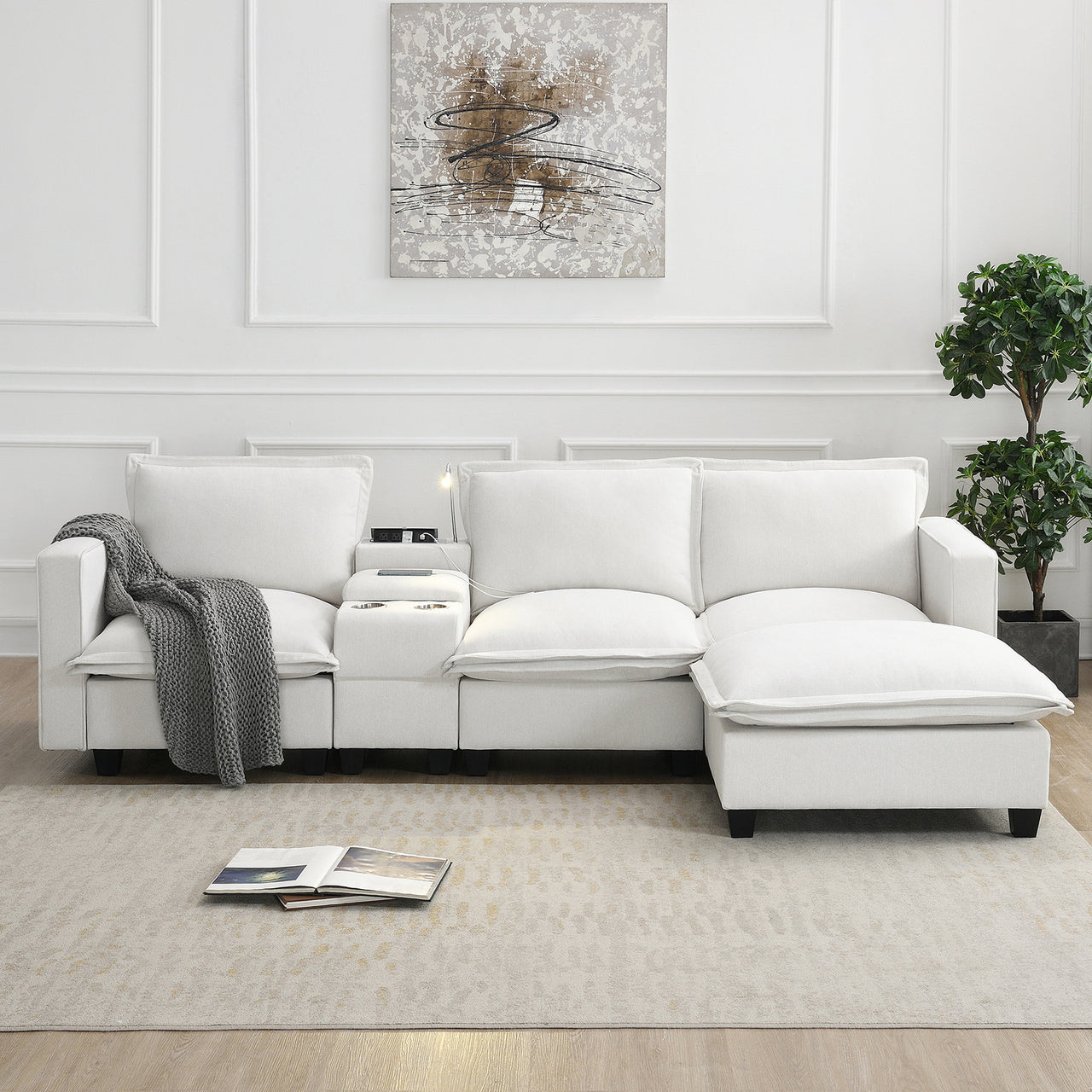 KRALIX 109" Sectional Sofa