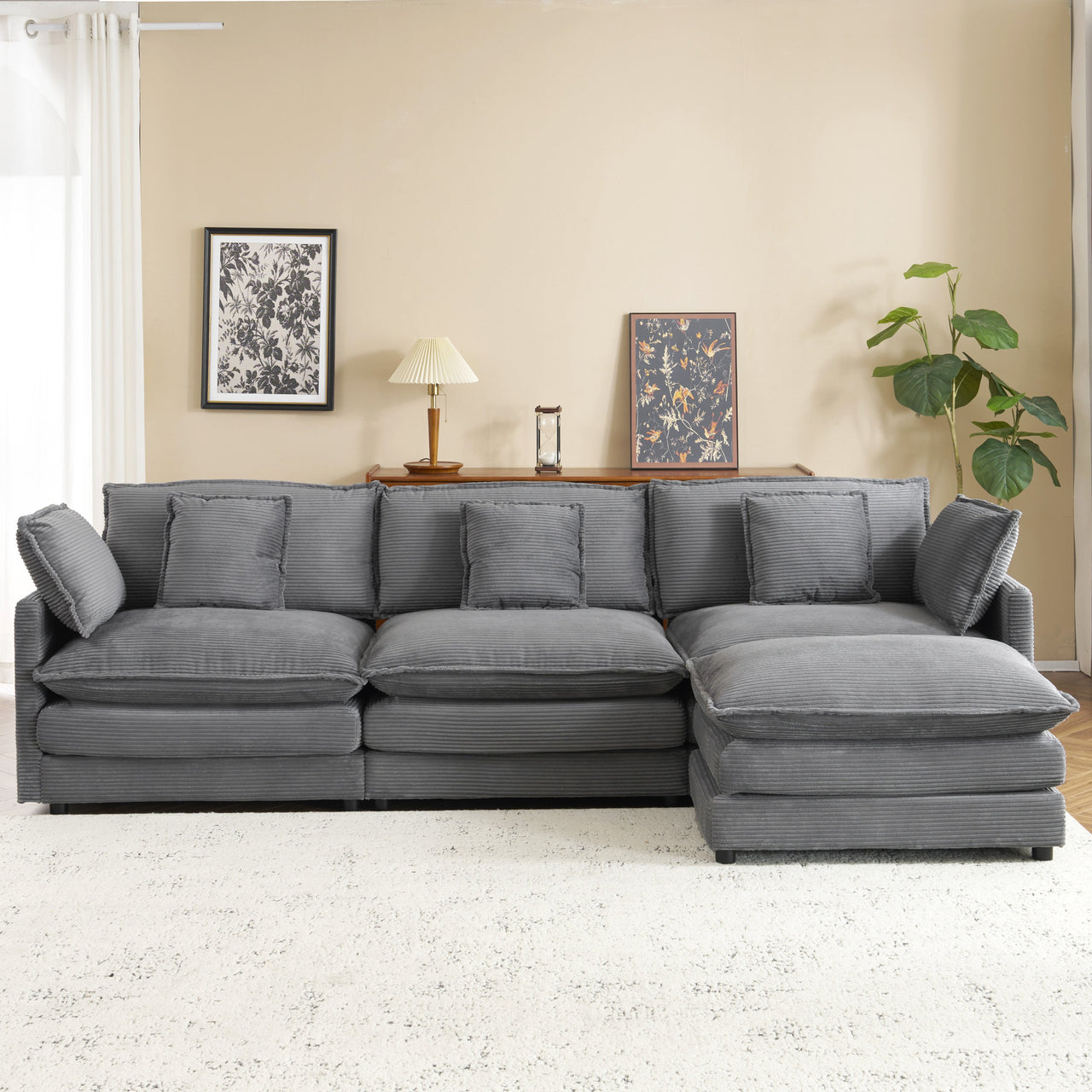 ZENVORIS 113" Sectional Sofa