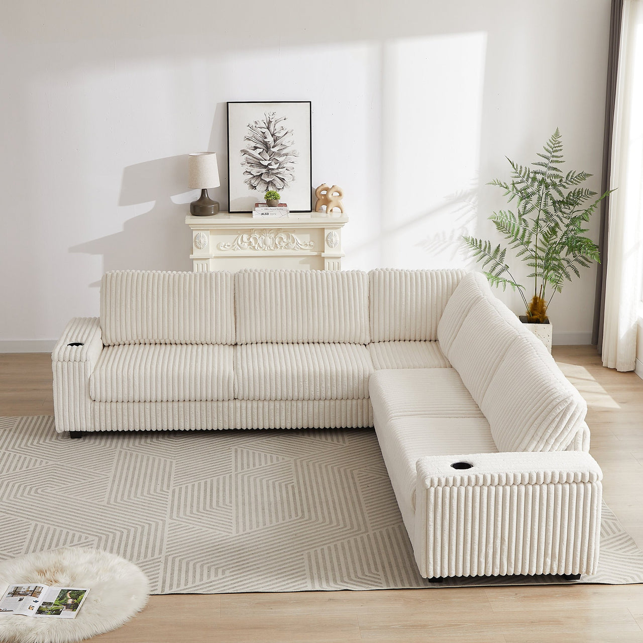 NEVAEH 110" Corner Sofa