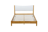 Thumbnail for SOLSTICE Solid Wooden Bed - Teddy Velvet