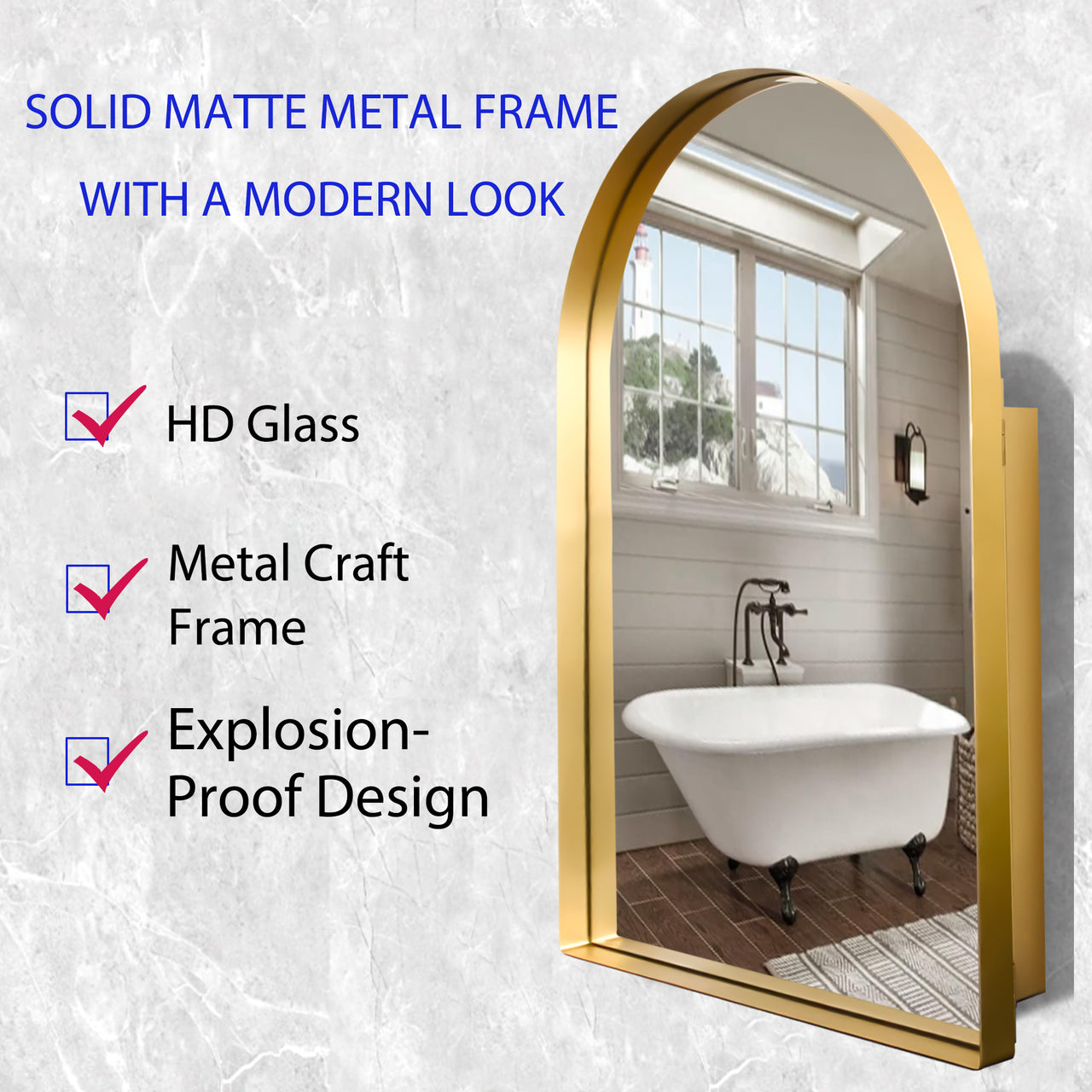 ZYNVEX 36" Wall Mirror