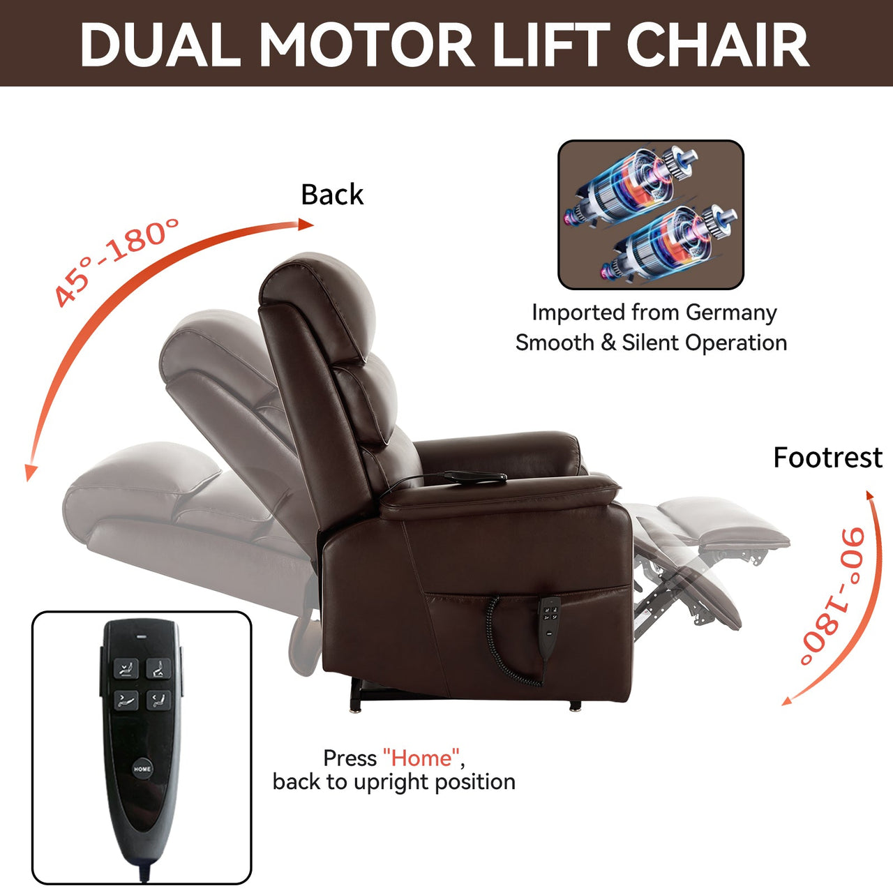 COZYLift 35" Recliner with Heat Massage - 7880