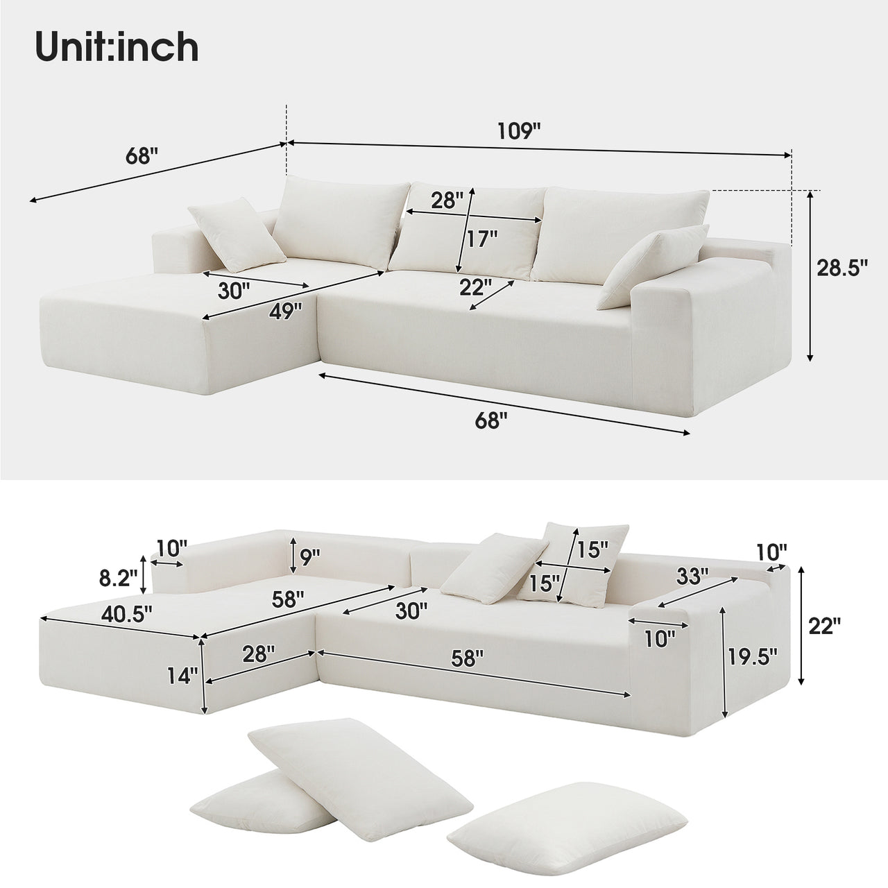 SERENA 109" Sofa